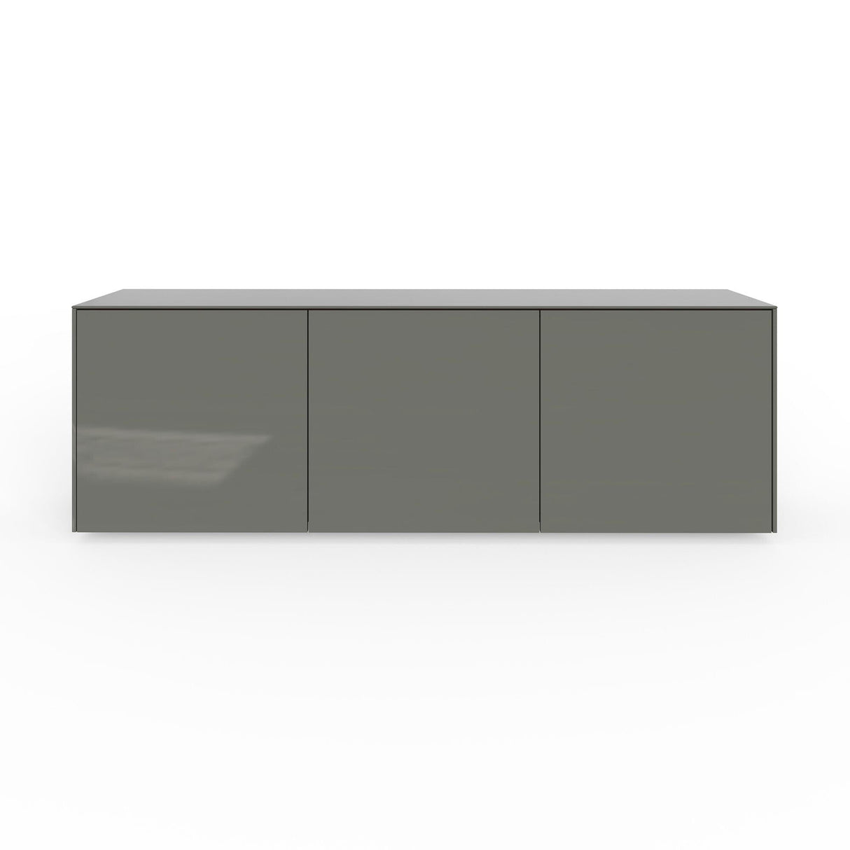 Frank Olsen High Gloss Grey 1500mm TV Cabinet with LED Lighting