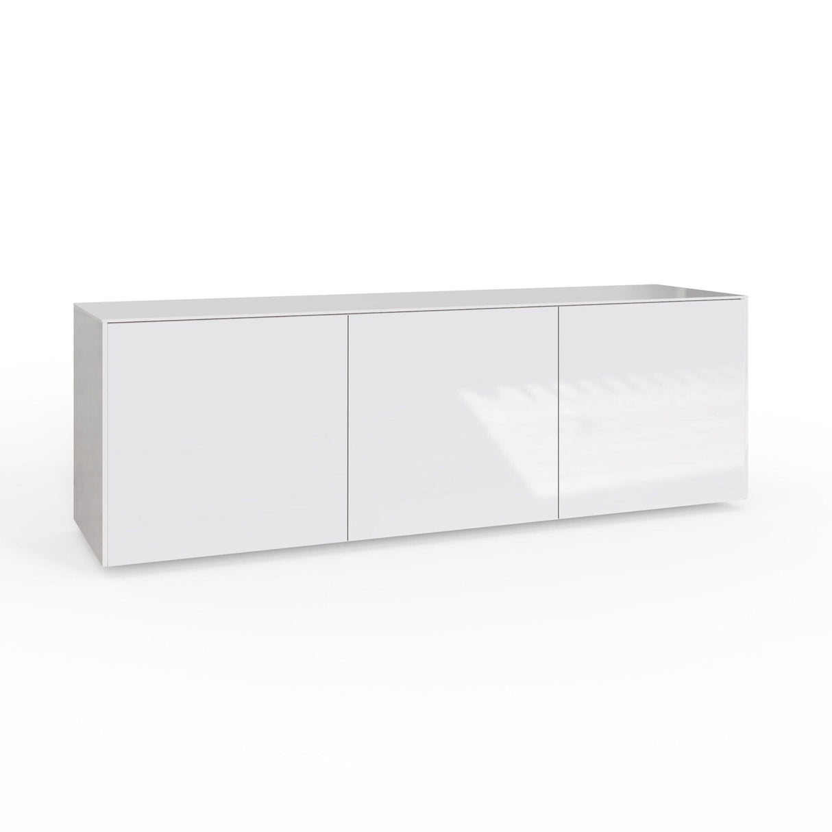Frank Olsen High Gloss White 1500mm TV Cabinet with LED Lighting
