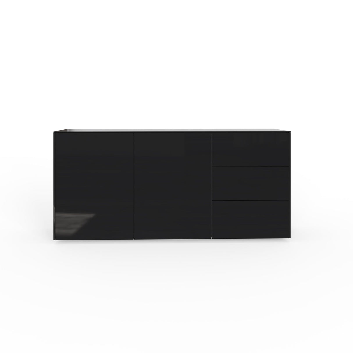 Frank Olsen Intel Range Gloss Black Sideboard With LED Lighting