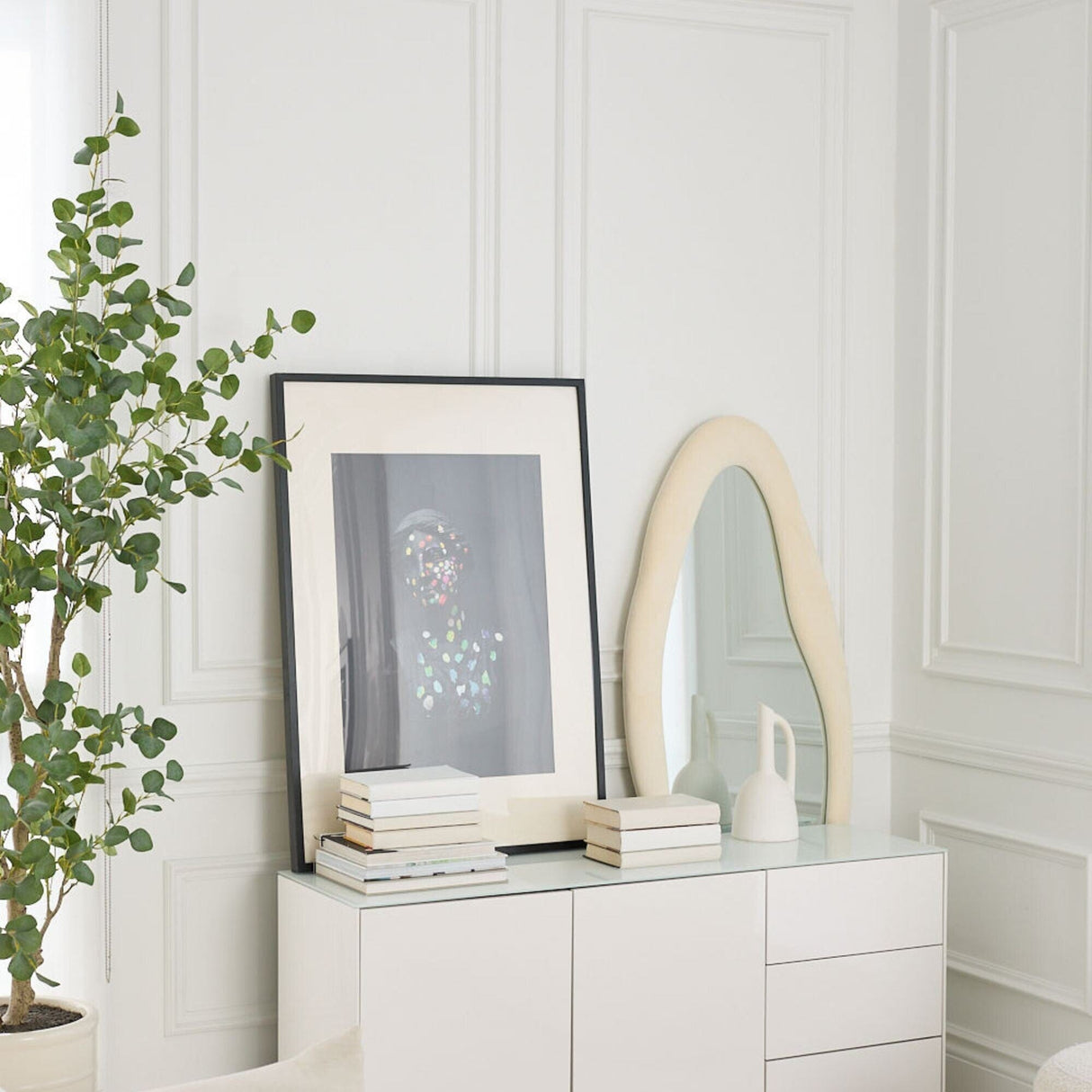 Frank Olsen Intel Range Gloss White Sideboard With LED Lighting
