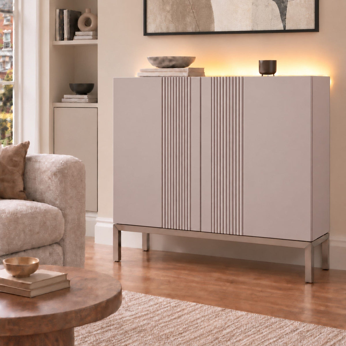 Frank Olsen Iona Mulberry Small Sideboard with Mood Lighting