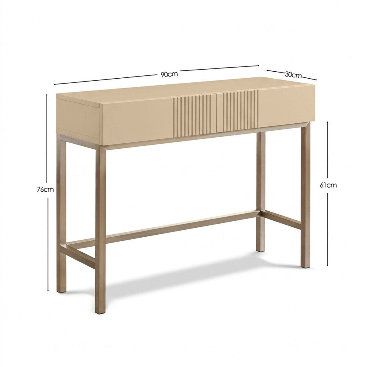 Frank Olsen Iona Natural Stone Console Table with Mood Lighting
