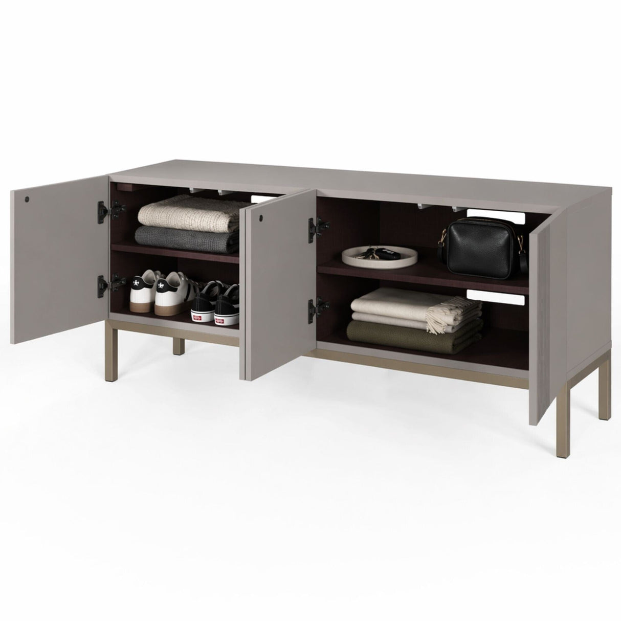 Frank Olsen Iona Grey TV Cabinet with Mood Lighting for TV's up to 70"