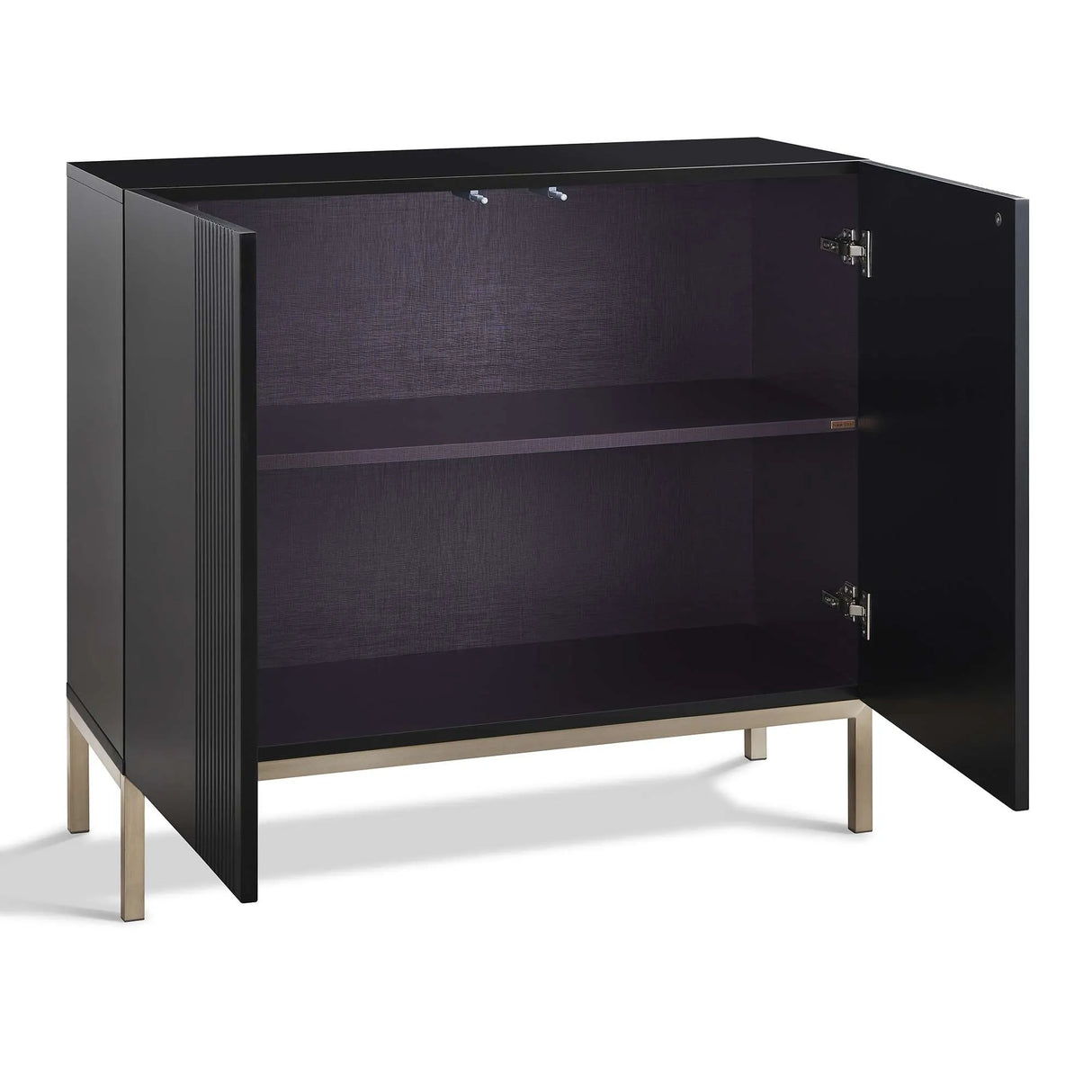 Frank Olsen Iona Black Tall Sideboard with Mood Lighting