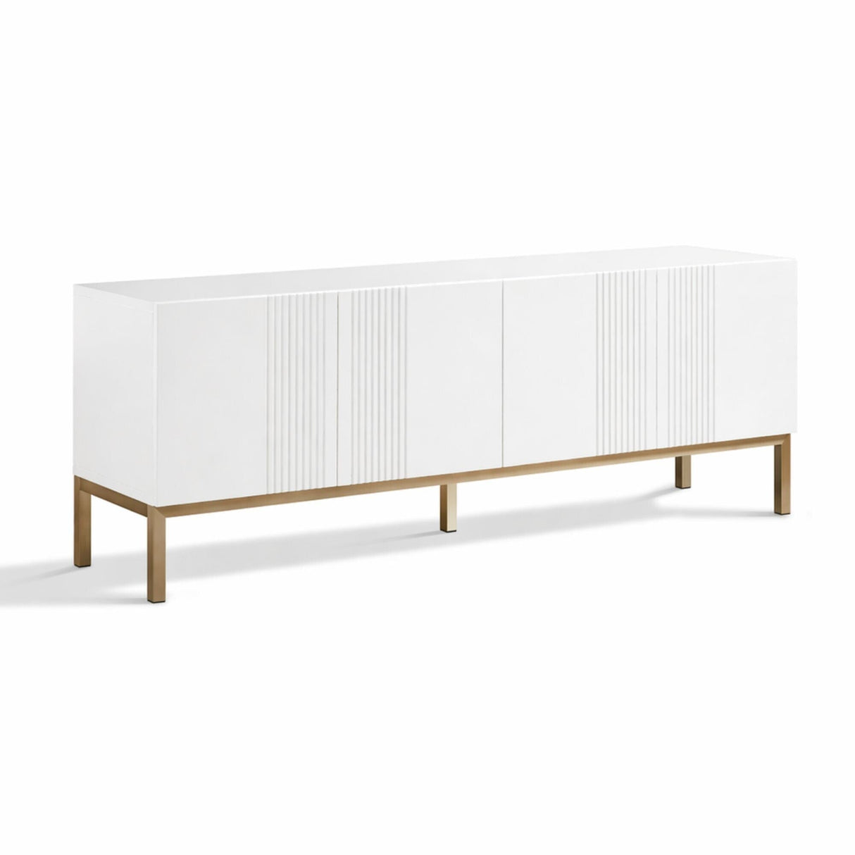 Frank Olsen Iona White TV Cabinet with Mood Lighting for TV's up to 70"