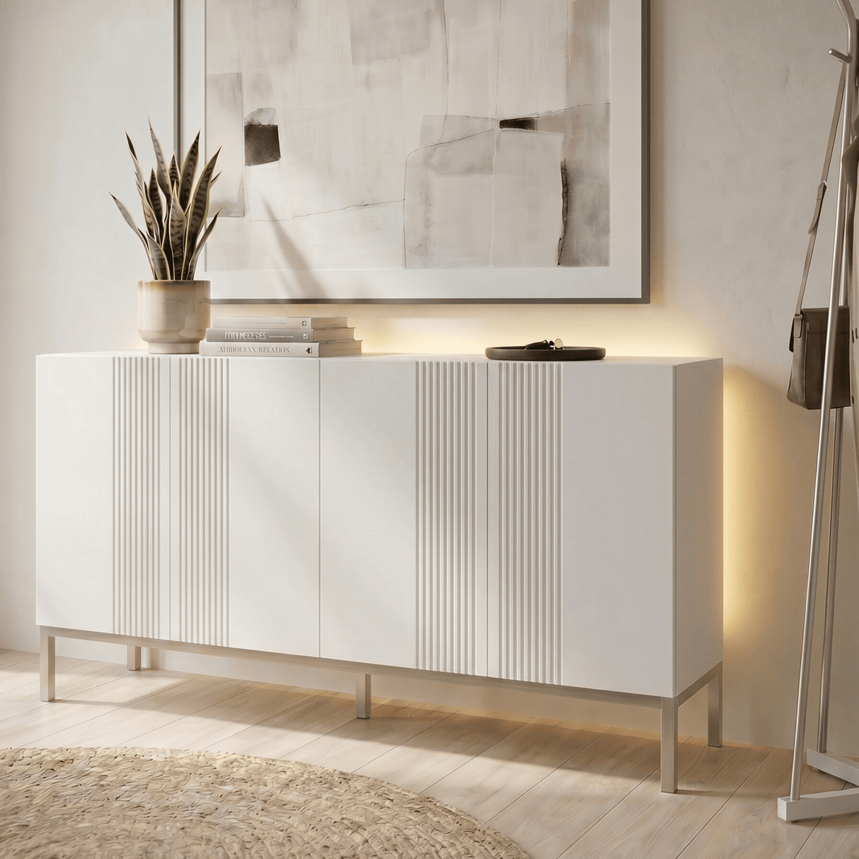 Frank Olsen Iona White Sideboard with Mood Lighting