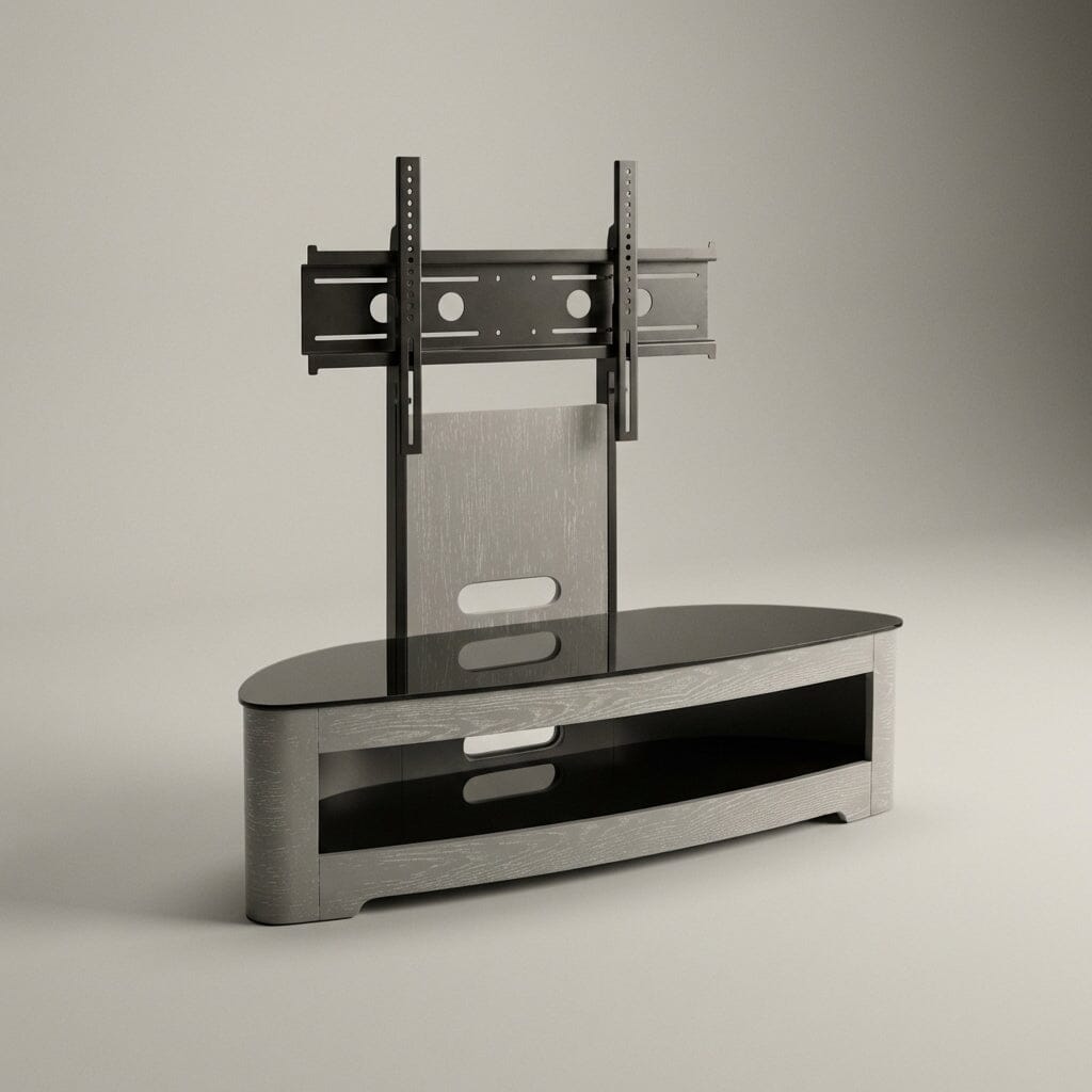 Jual Florence Curved Grey Ash Cantilever TV Stand (JF209 GB)