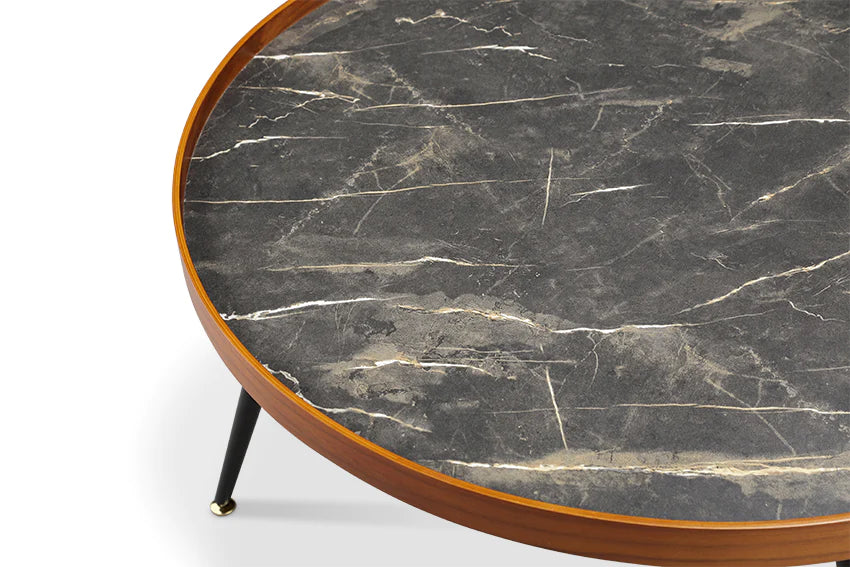 Jual Siena Walnut & Marble Coffee Table (JF328)