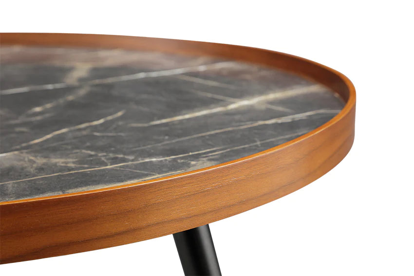 Jual Siena Walnut & Marble Coffee Table (JF328)