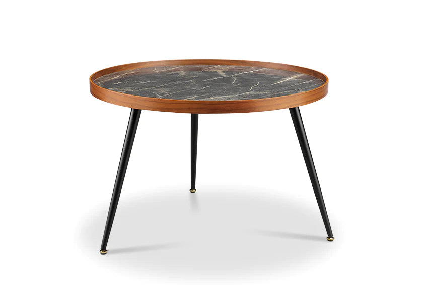 Jual Siena Walnut & Marble Coffee Table (JF328)
