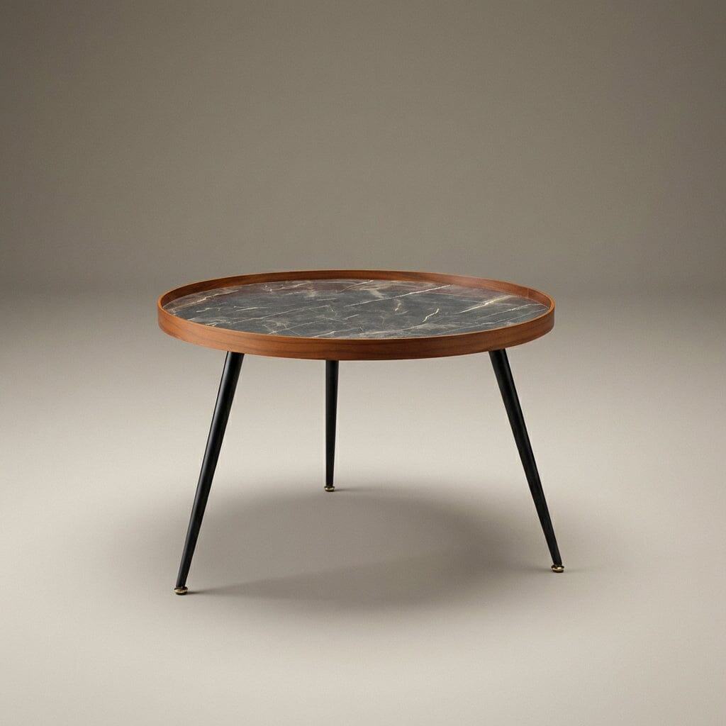 Jual Siena Walnut & Marble Coffee Table (JF328)
