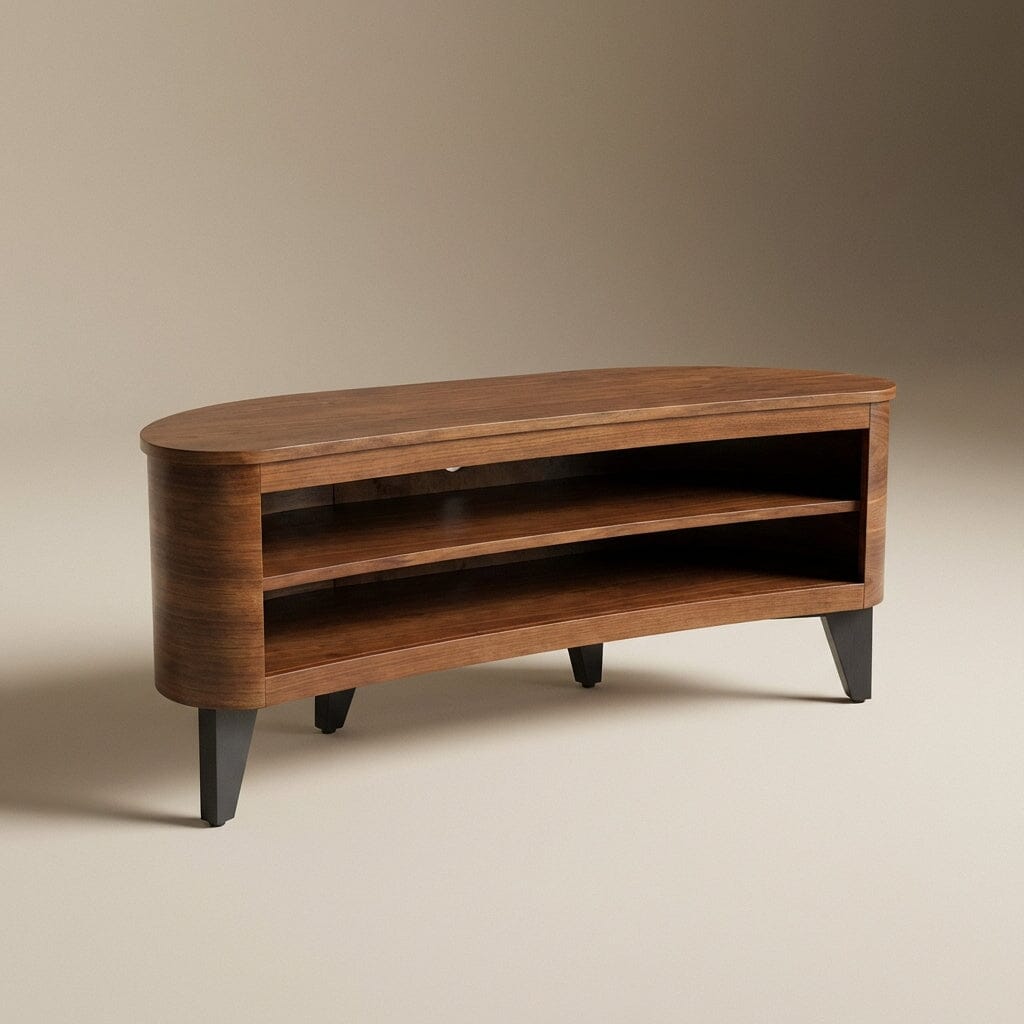 Jual San Francisco Curved Walnut TV Stand (JF709)
