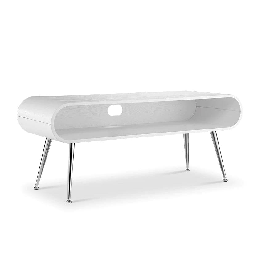 Jual Auckland White and Chrome TV Stand (JF720)