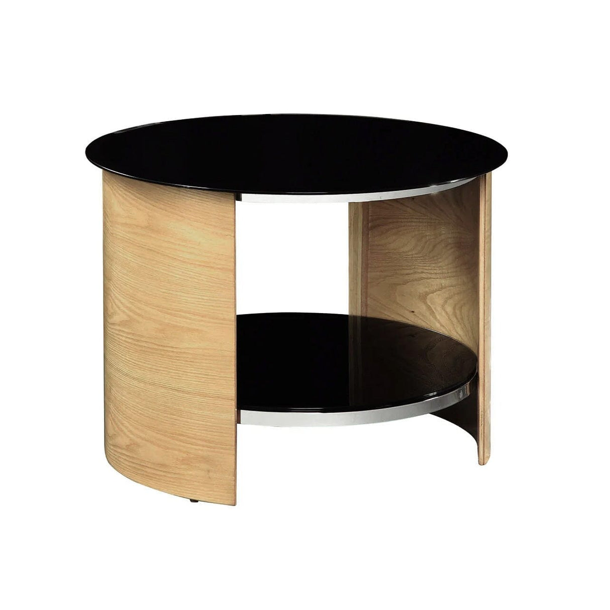 Jual San Marino Curved Oak Round Lamp Table (JF303 OB)