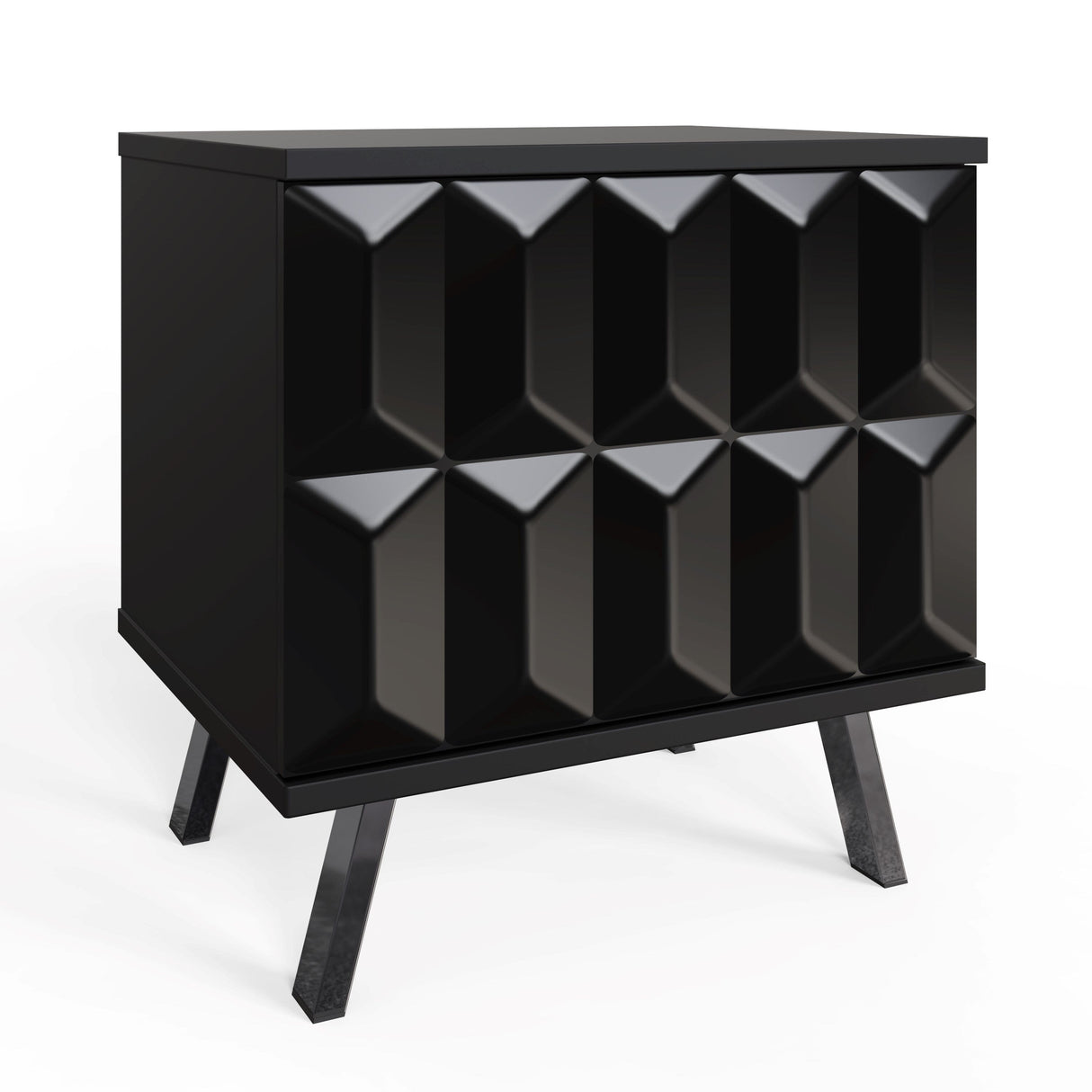 Frank Olsen Elevate Black Lamp Table with Mood Lighting