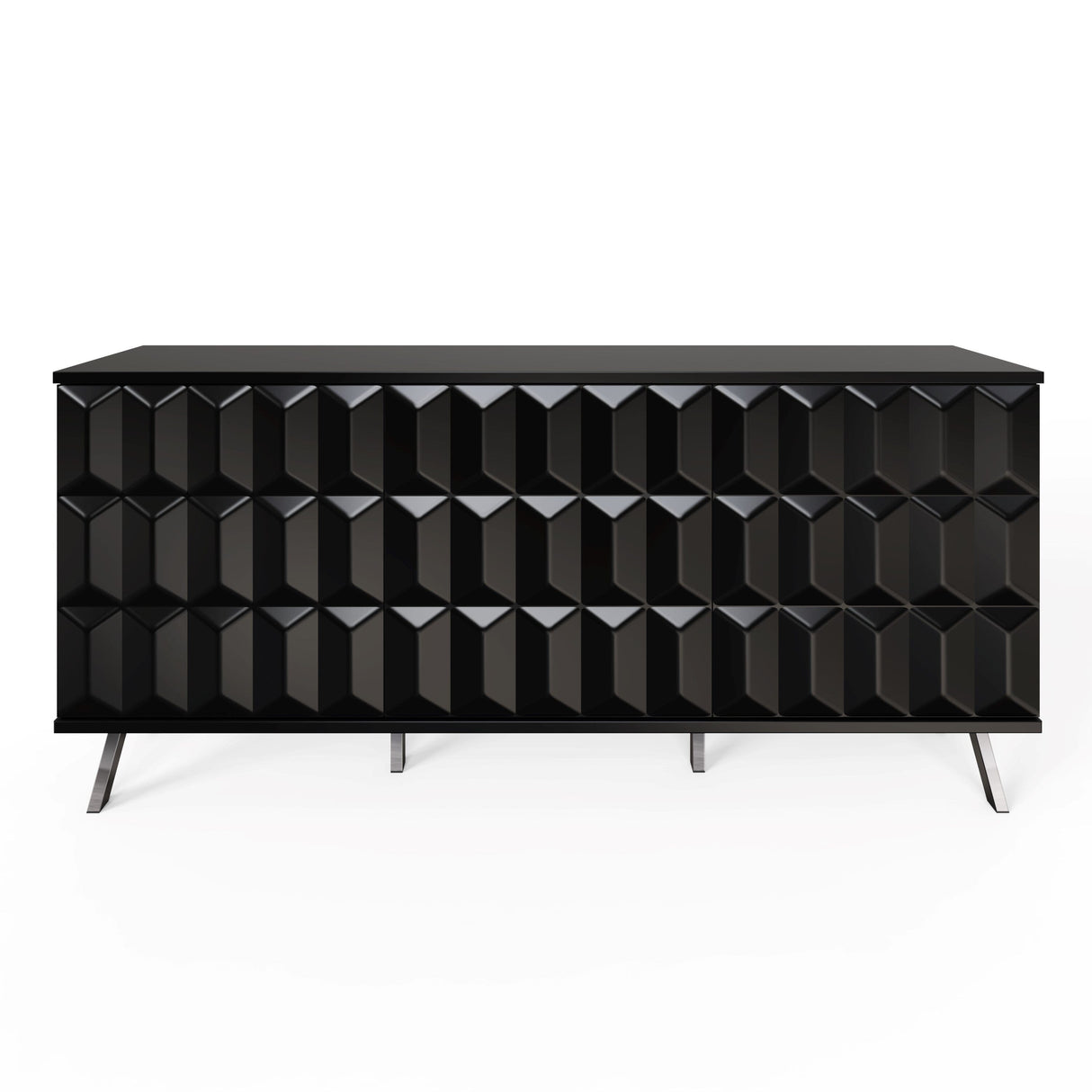 Frank Olsen Elevate Black Sideboard with Mood Lighting