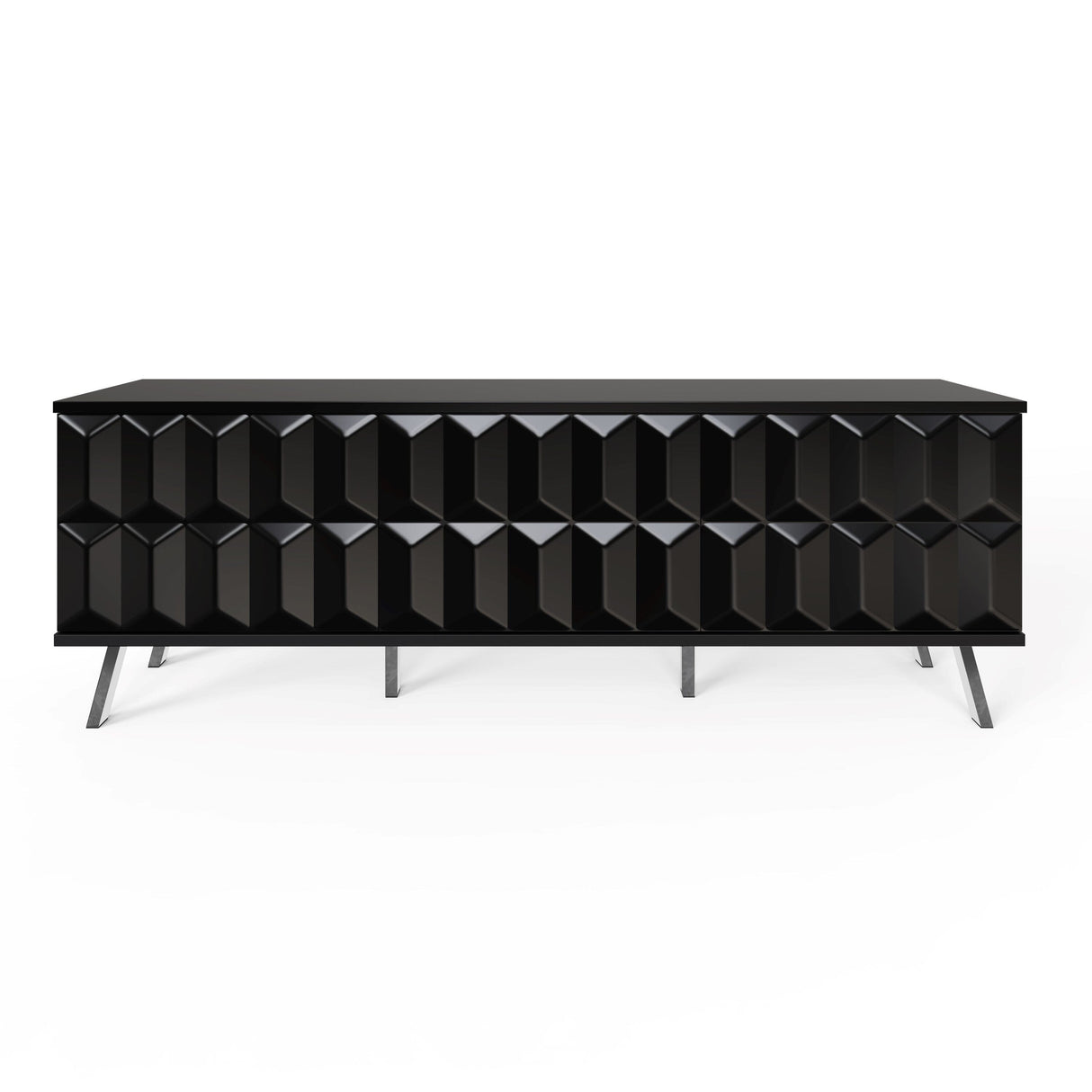 Frank Olsen Elevate Black TV Cabinet with Mood Lighting