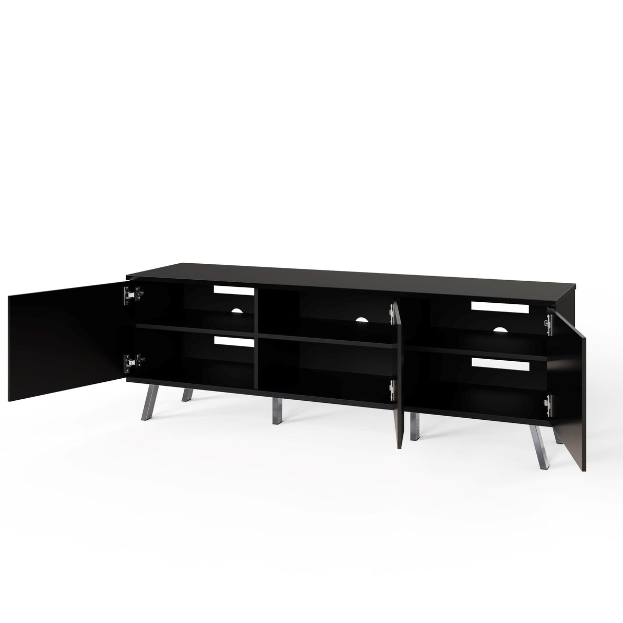 Frank Olsen Elevate Black TV Cabinet with Mood Lighting