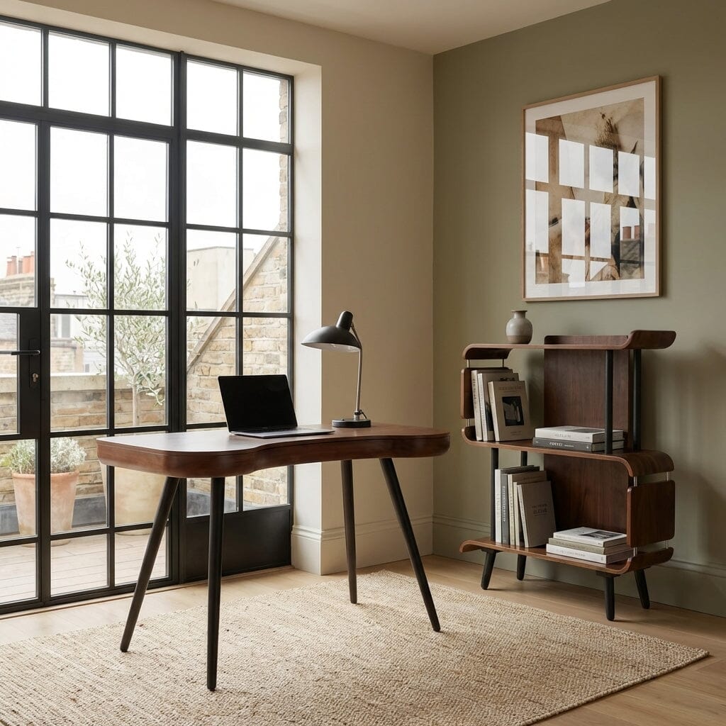 Jual San Francisco 1100mm Wide Walnut Desk (PC714 DESK WALNUT)