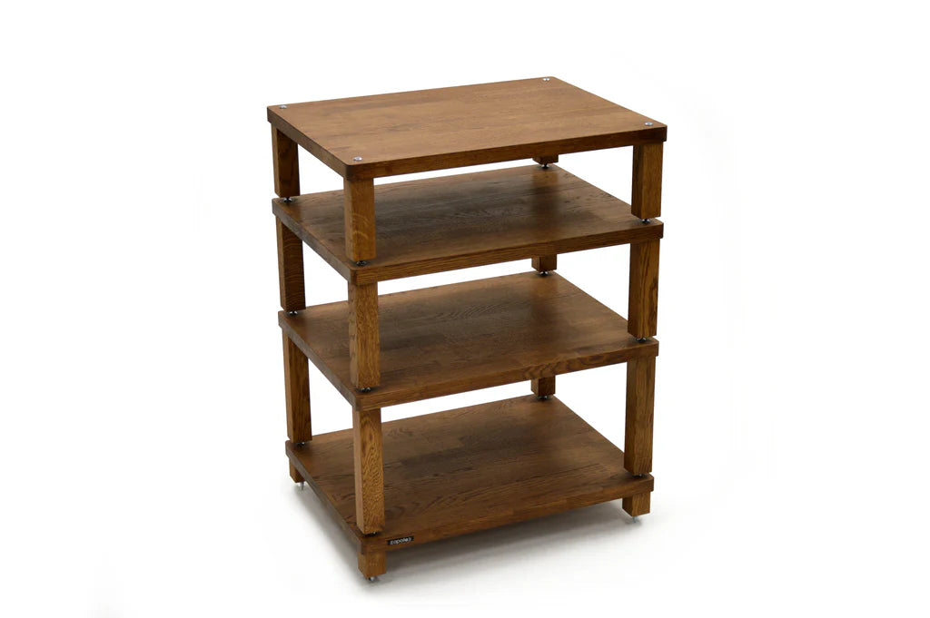 Apollo Podium 6 Dark Oak 4 Shelf Modular Hi-Fi Rack