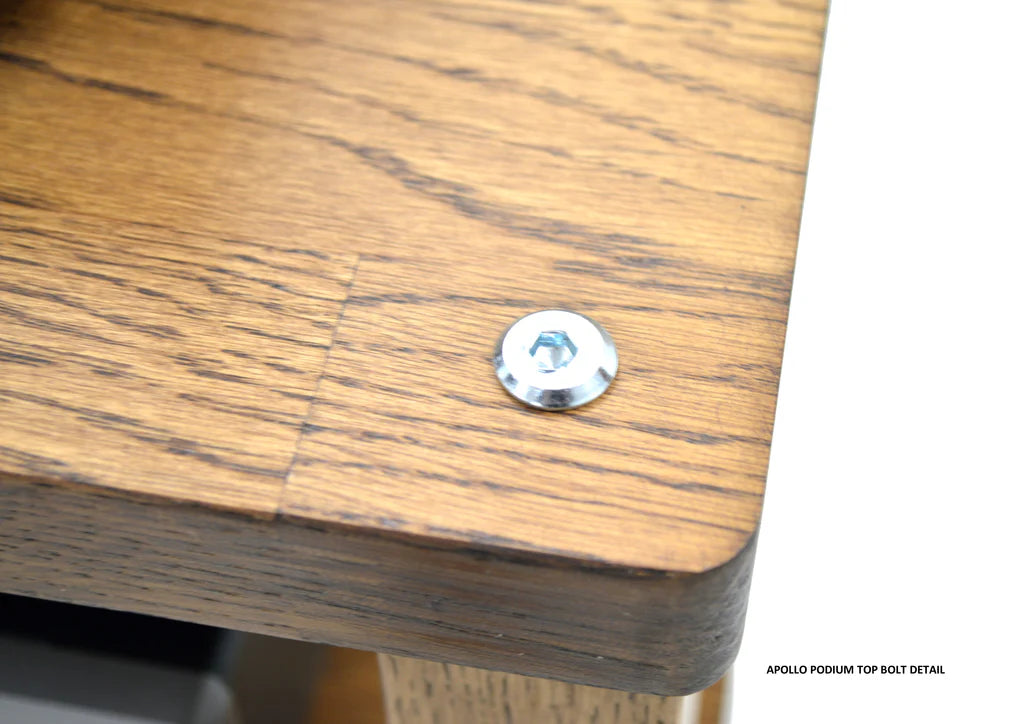 Apollo Podium 6 Dark Oak 4 Shelf Modular Hi-Fi Rack