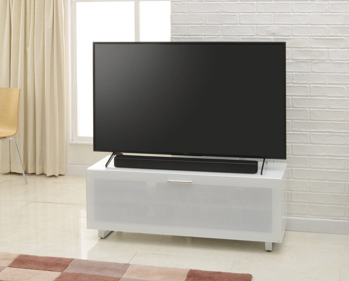 TTAP Sorrento Gloss White 120cm Wide TV Cabinet (SOR-1200-WHT)