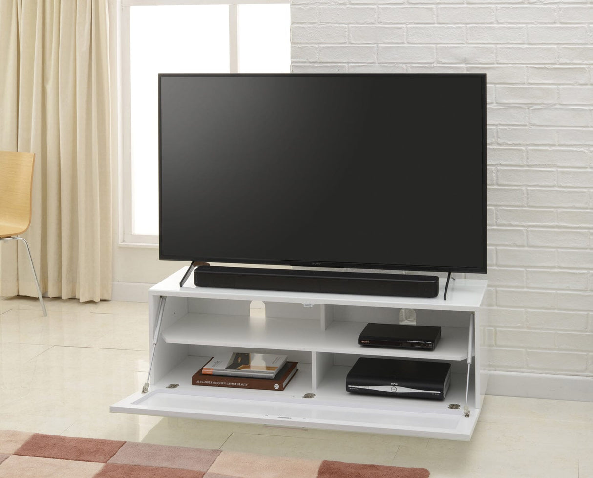 TTAP Sorrento Gloss White 120cm Wide TV Cabinet (SOR-1200-WHT)