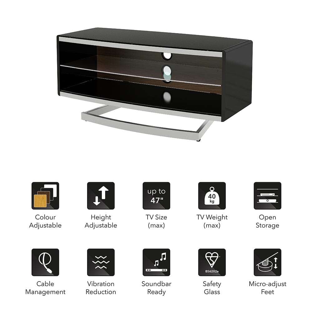 AVF Options Portal 1m TV Stand - Oak / Walnut / Black / White