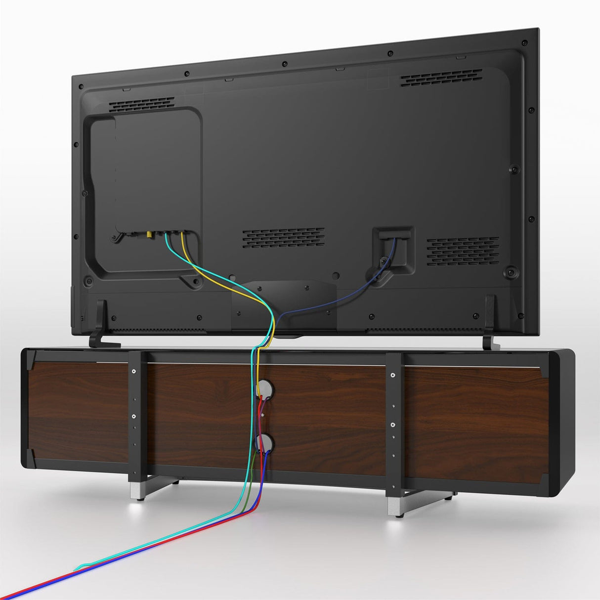 AVF Options Portal 1.5m TV Stand - Walnut / White