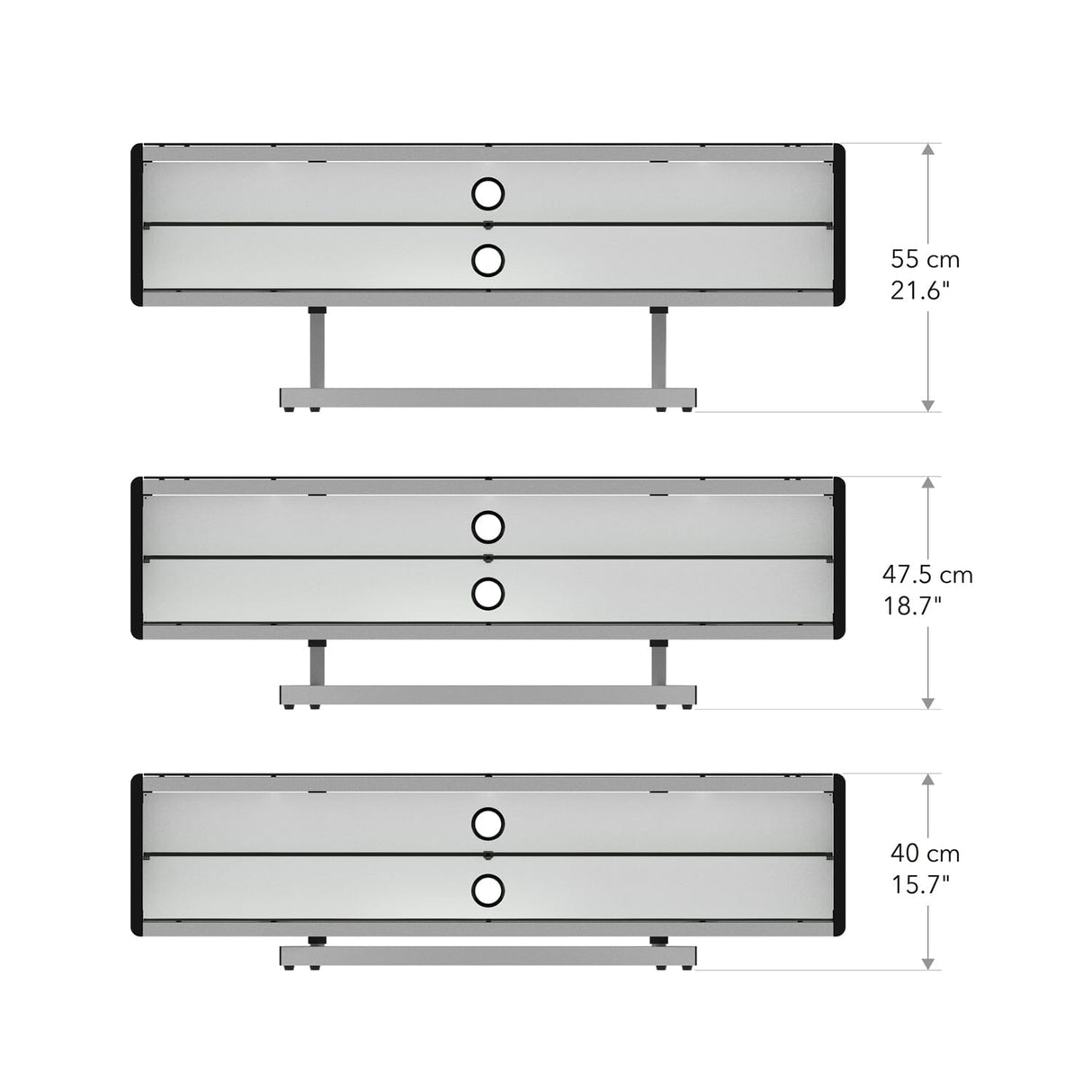 AVF Options Portal 1.5m TV Stand - Walnut / White