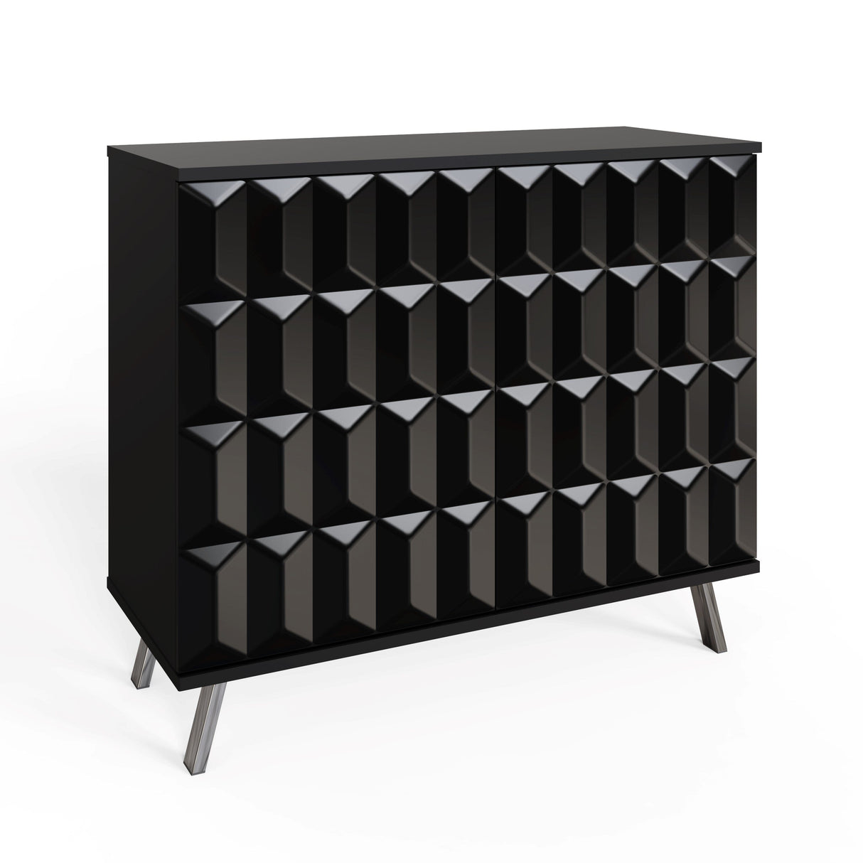 Frank Olsen Elevate Black Small Sideboard with Mood Lighting