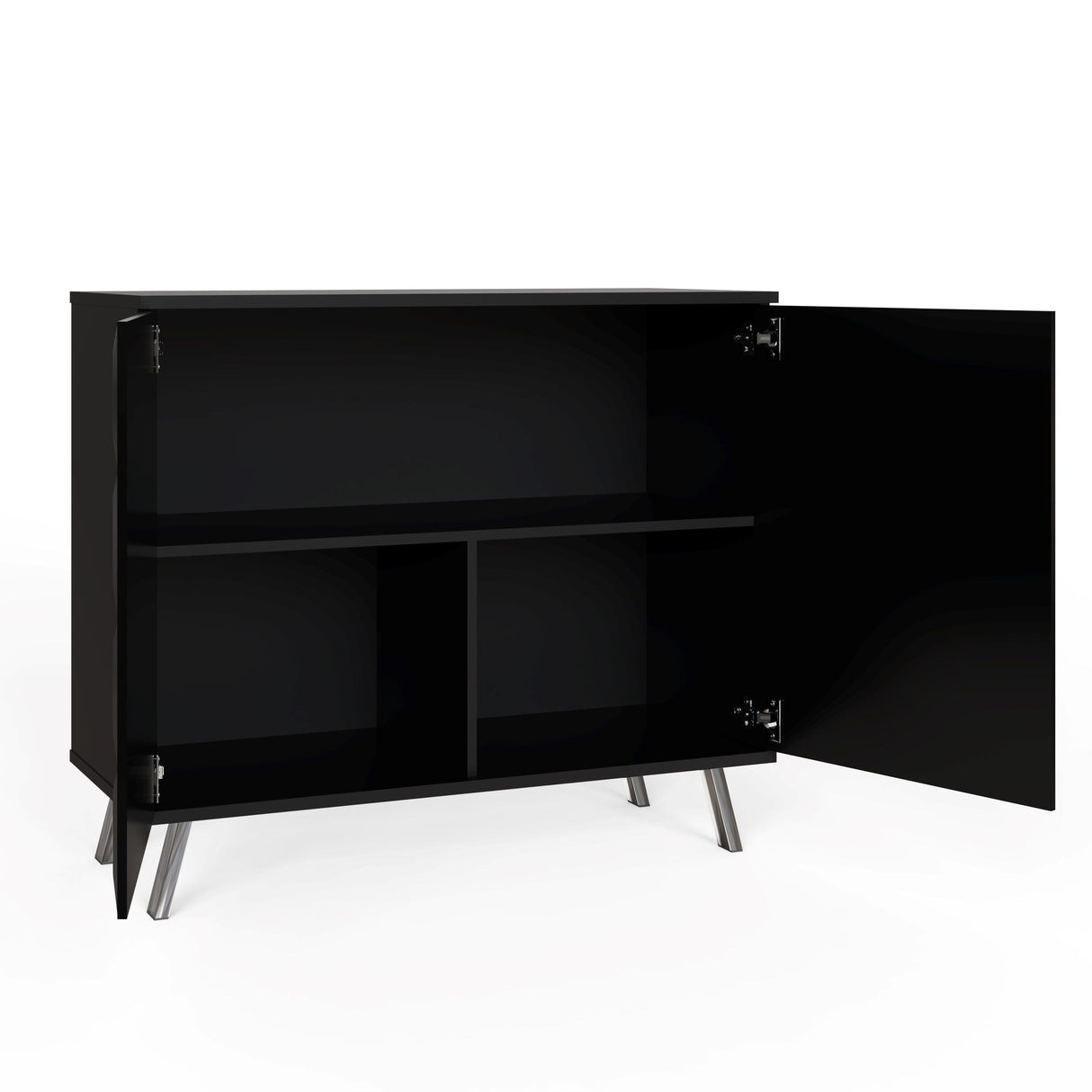 Frank Olsen Elevate Black Small Sideboard with Mood Lighting