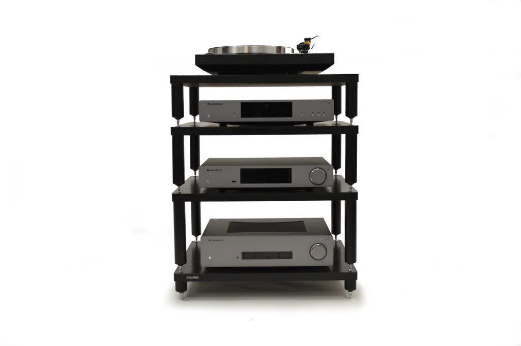 Apollo Storm 6 Black Edition 4 Shelf Modular Hi-Fi Rack