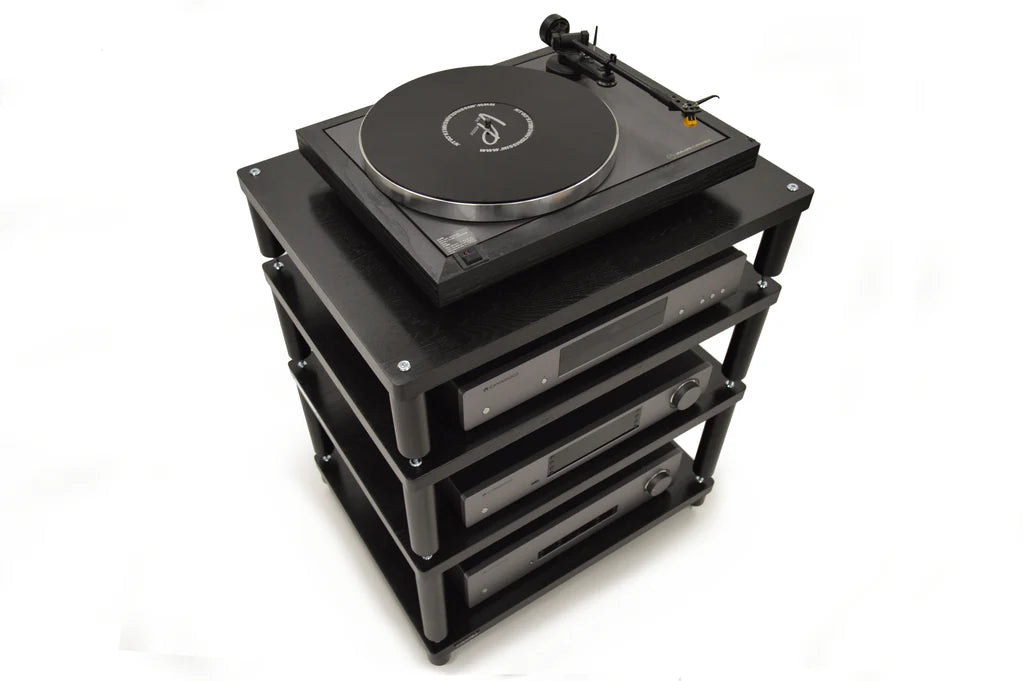 Apollo Storm 6 Black Edition 4 Shelf Modular Hi-Fi Rack