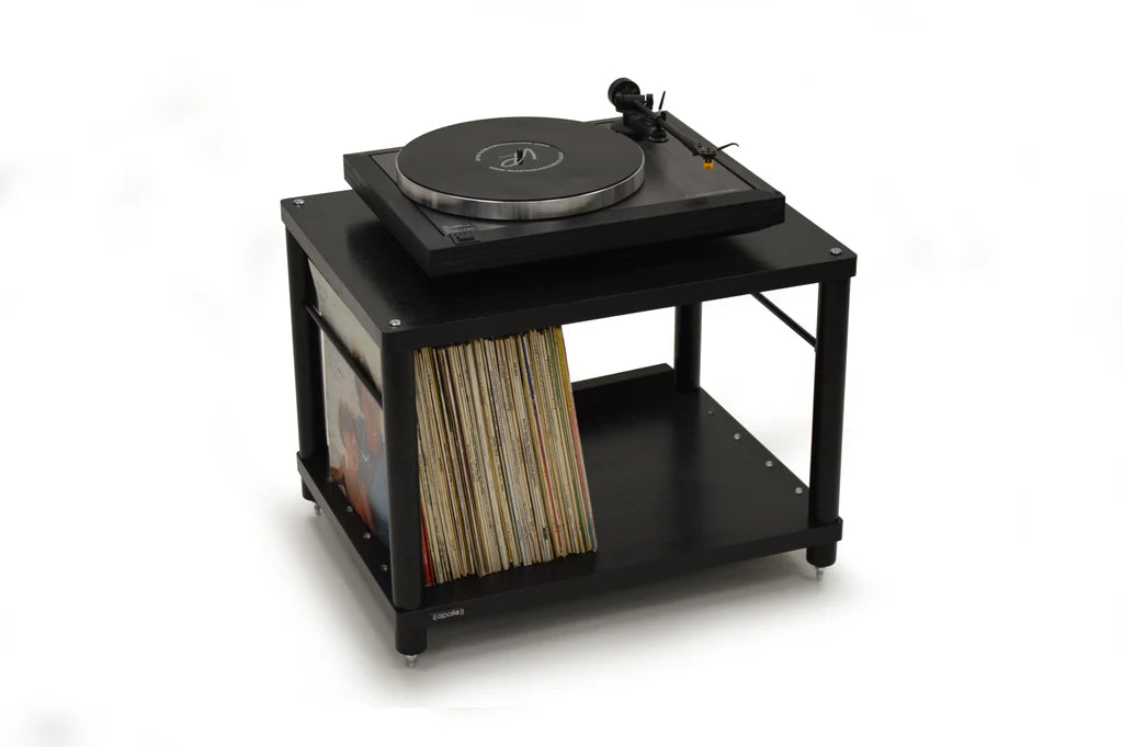 Apollo Storm 6 Black Edition 2 Shelf Vinyl Storage Hifi Rack