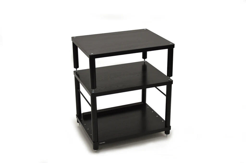 Apollo Storm 6 Black Edition 2 Shelf Vinyl Storage Hifi Rack