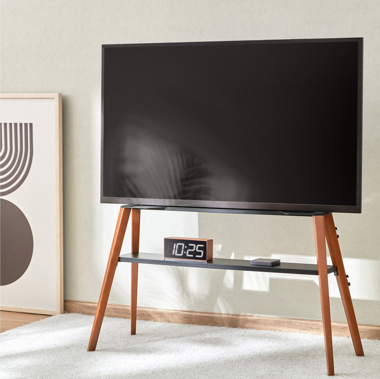 TTAP Roma-Dark TV Stand with Bracket for up to 75" TVs