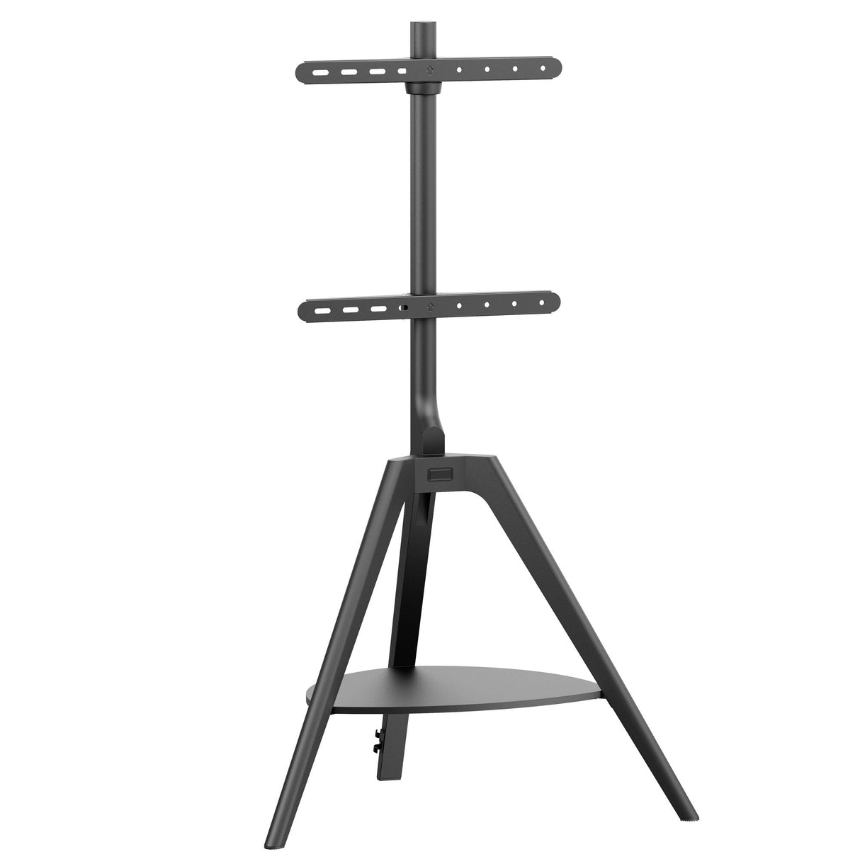 TTAP Tripod Black TV Stand with Shelf and Swivel for up to 65" TVs