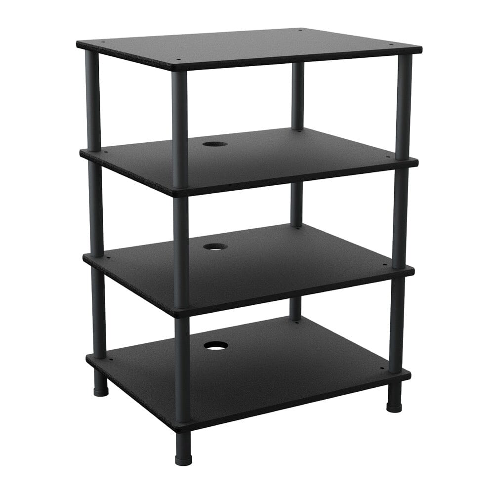 AVF AKS604BB: 4-Shelf Audio Shelving Unit (Black)
