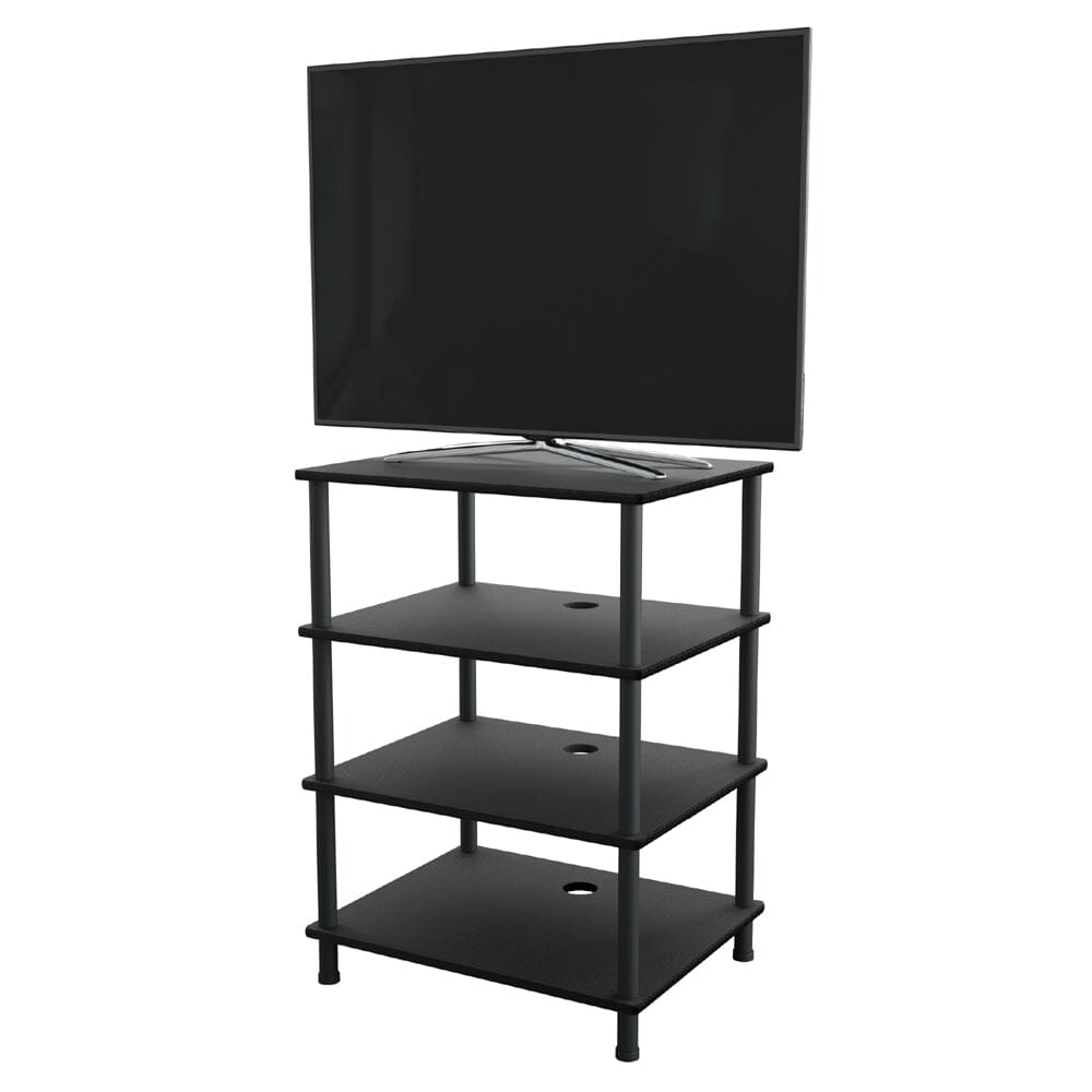 AVF AKS604BB: 4-Shelf Audio Shelving Unit (Black)