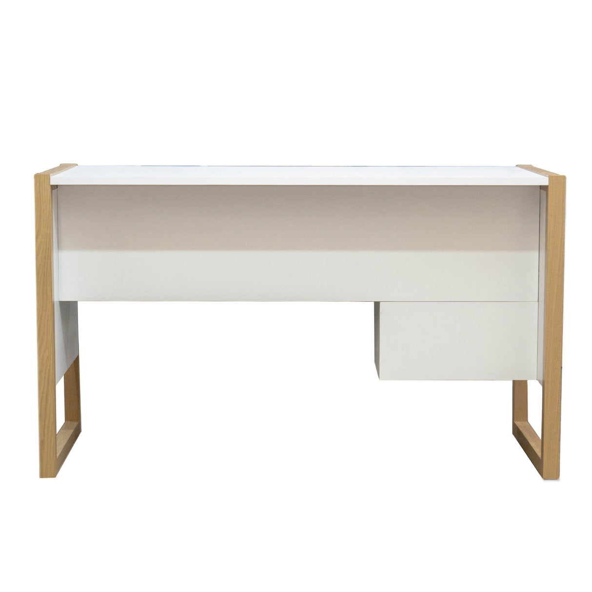 TTAP Alcarno Oak and White 128cm Wide Desk