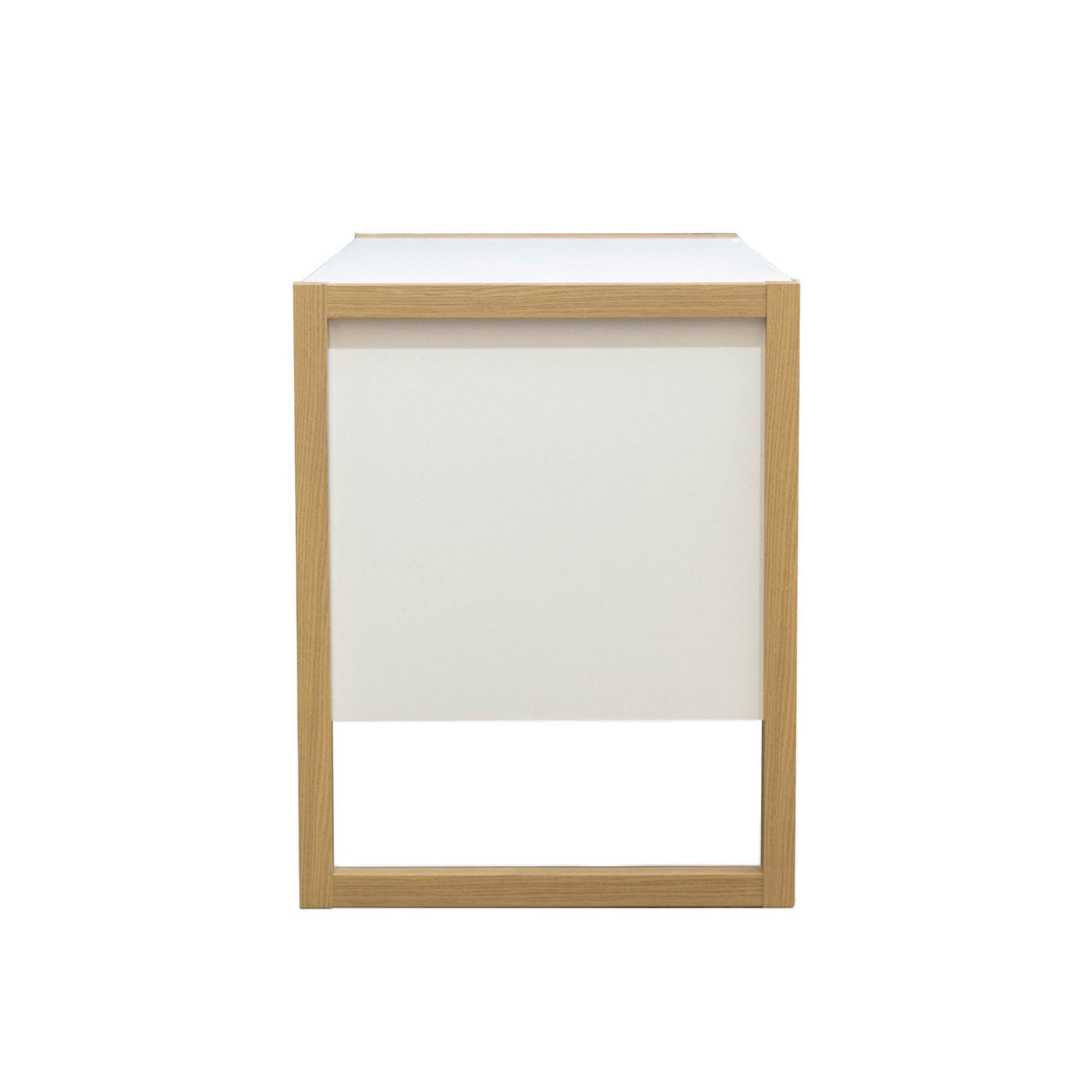 TTAP Alcarno Oak and White 128cm Wide Desk