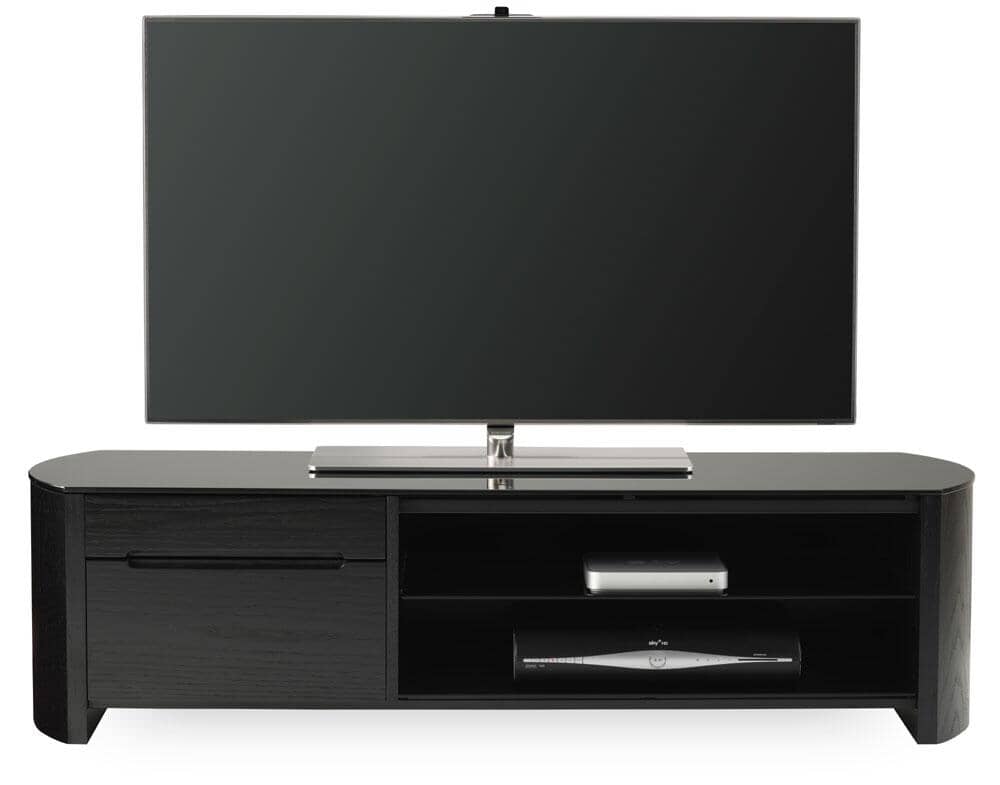 Alphason Finewoods FW1350CB-BLK Black Oak TV Stand