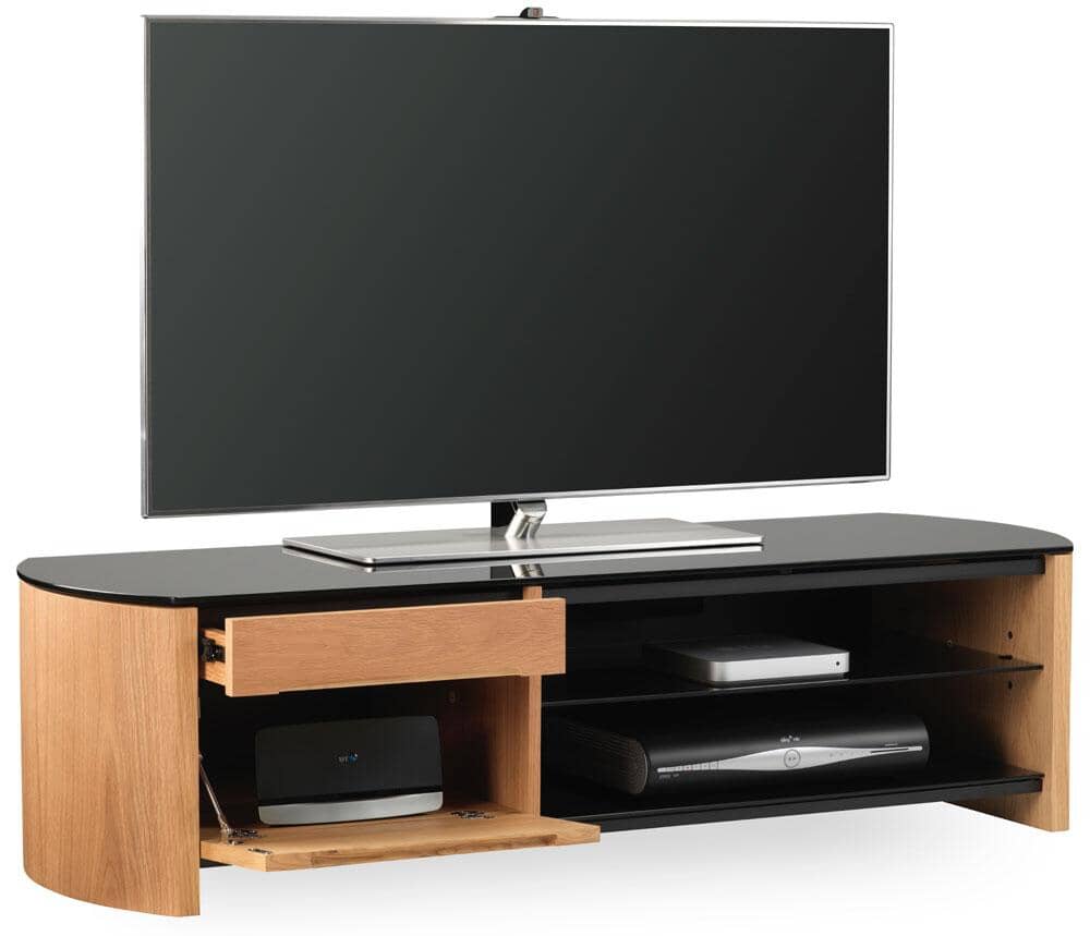 Alphason Finewoods FW1350CB-LO Light Oak TV Stand