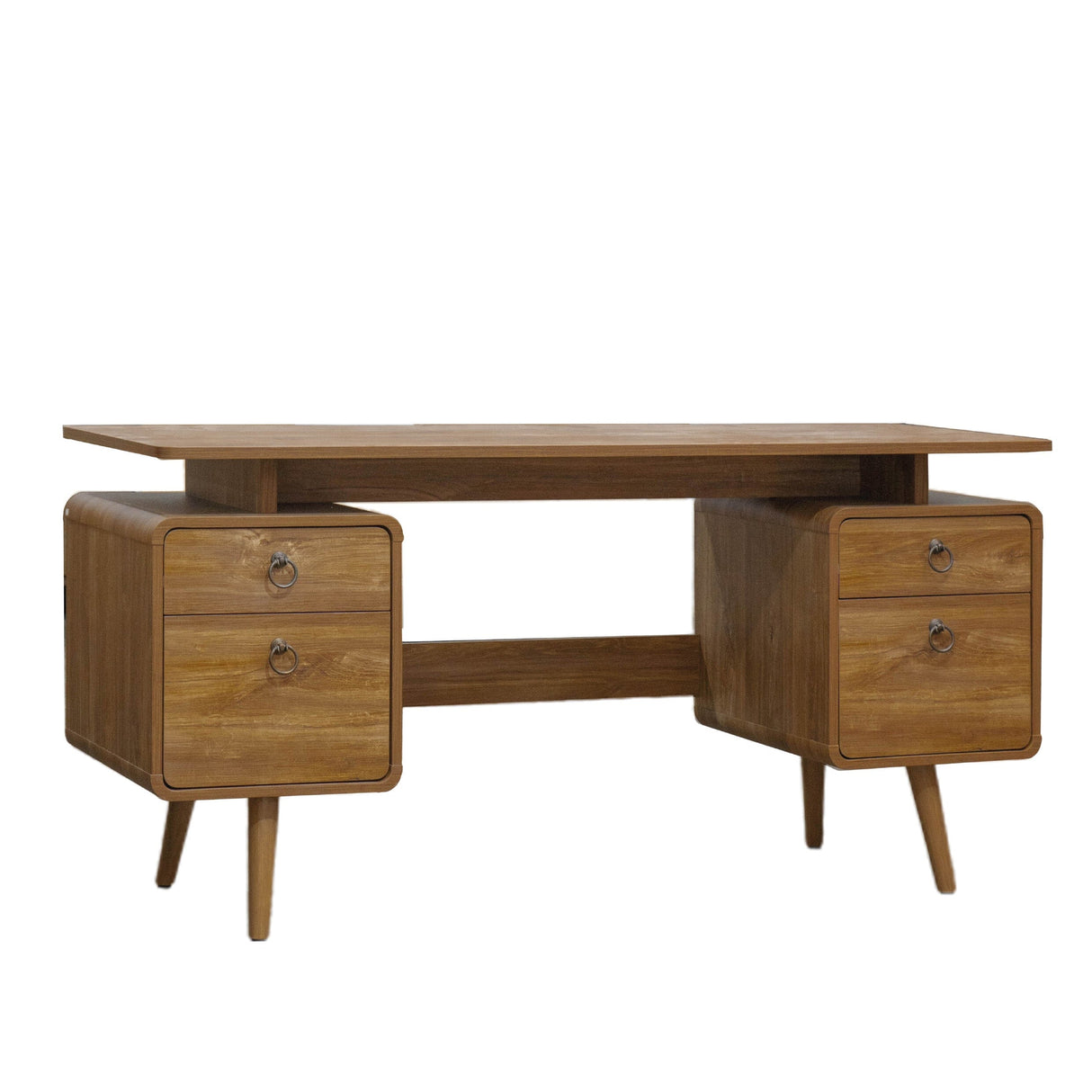 TTAP Arezzo Dark Wood 150cm Wide Desk