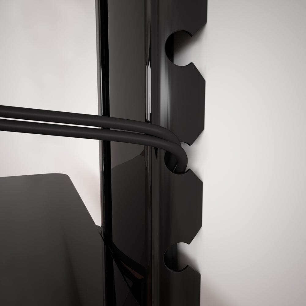 AVF AS300: AV Accessory Shelving – 3 Shelves (Black)