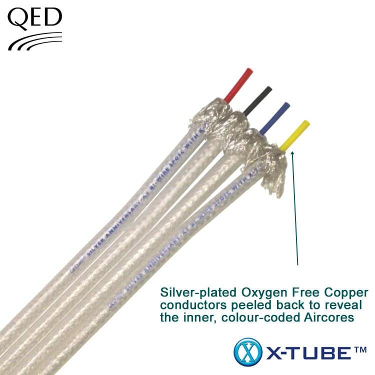 QED Reference Silver Anniversary XT Bi-Wire Speaker Cable - 50m Drum