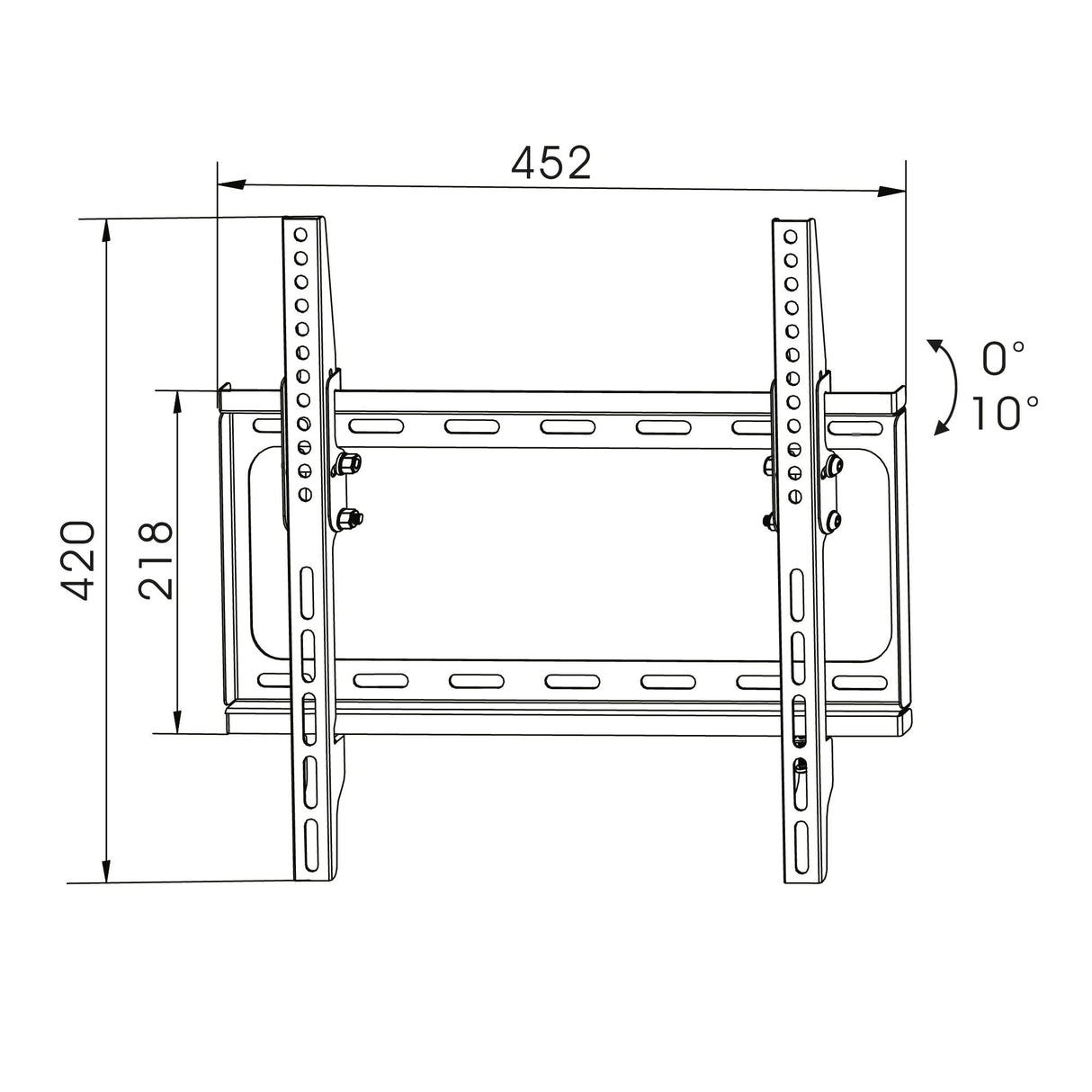 TTAP TTD404T1 Tilting TV Bracket for up to 55 inch