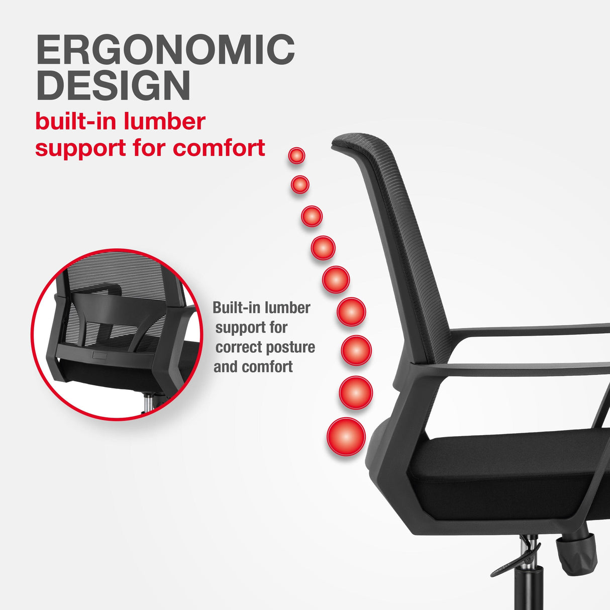 TTAP Cambridge Black Mesh Office Chair