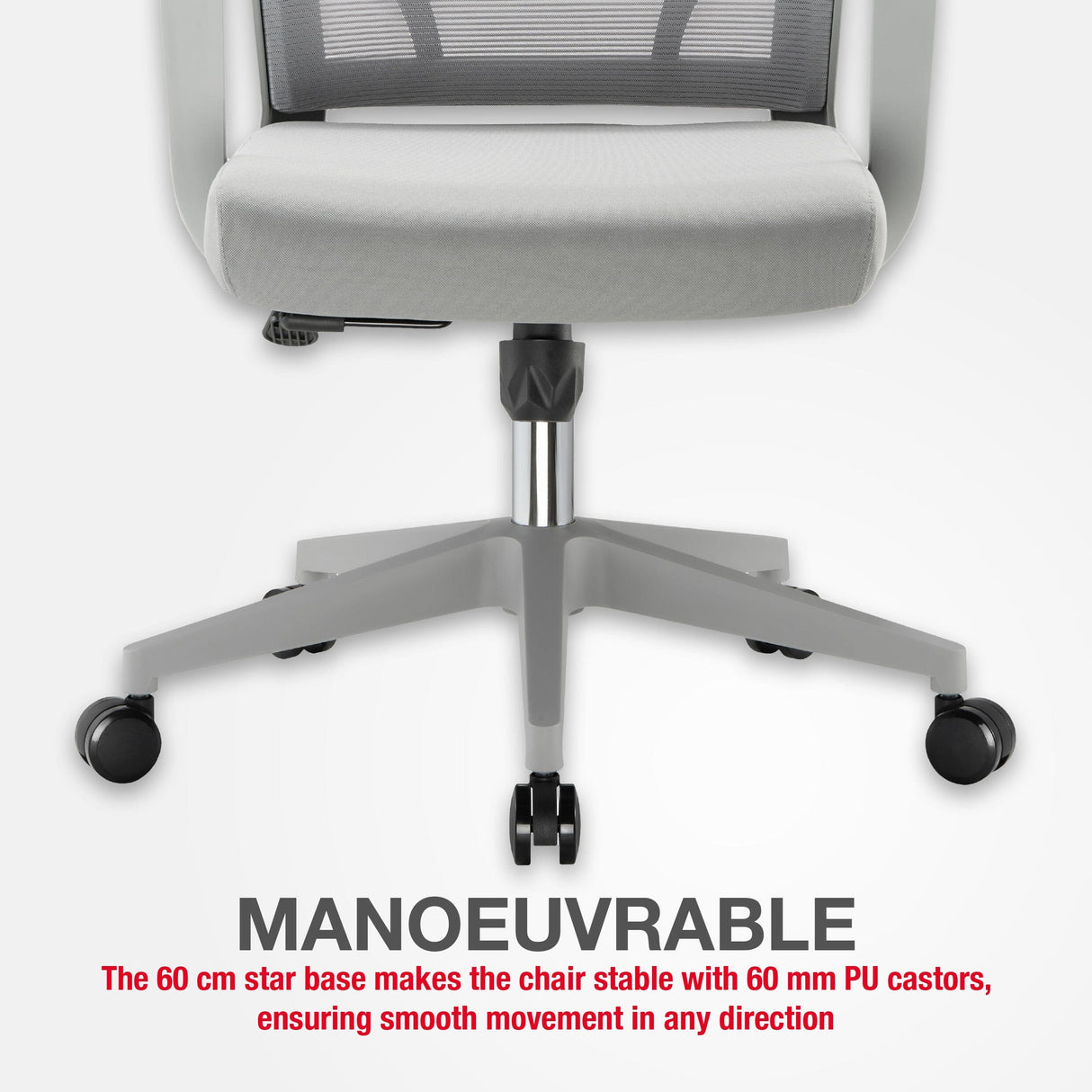 TTAP Cambridge Grey Mesh Office Chair